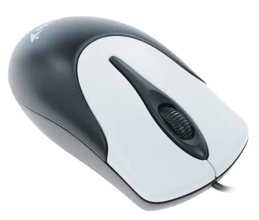 Мышь Genius NetScroll 100 V2, чёрный/серебристый фото