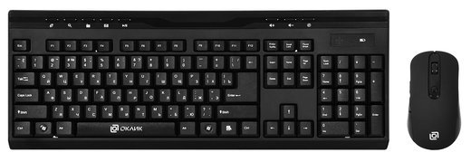 Беспроводной комплект Оклик 280M (Клавиатура+мышь), черный фото