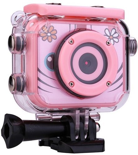 Экшн-камера AT-G20 детская Action Sports Camera, розовый фото