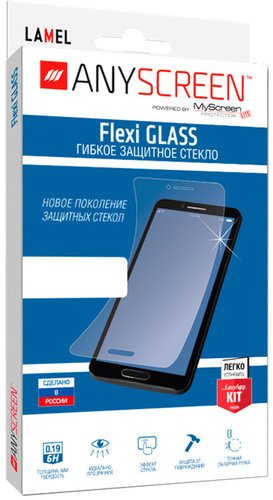 Защитное стекло для Xiaomi Poco M3/Redmi 9T Flexi Glass гибридное, Anyscreen фото