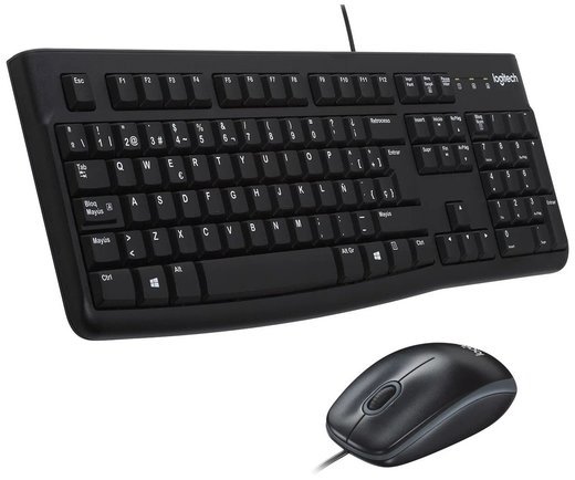 Клавиатура + мышь Logitech MK120, черный фото