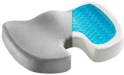Подушка для сидения с эффектом памяти RoadLike Travel Support, серый фото