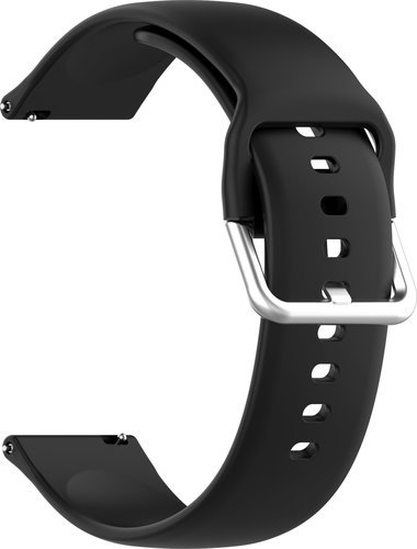 Мягкий силиконовый ремешок Bakeey для умных часов Samsung Galaxy Watch 3/ Haylou Solar LS0/ Amazfit GTR 22 мм, S, черный фото
