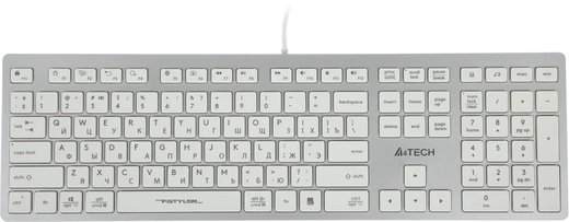Клавиатура A4Tech Fstyler FX50, белый фото
