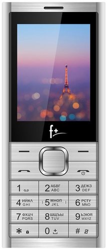 Мобильный телефон F+ B241 Серебристый фото