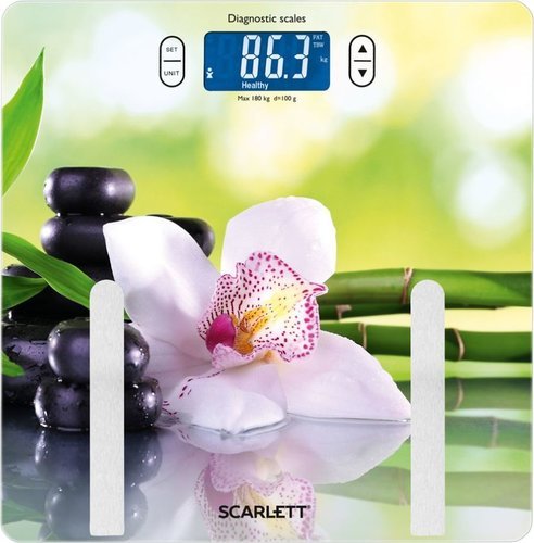Весы напольные электронные Scarlett SC-BS33ED10 макс.180кг рисунок фото