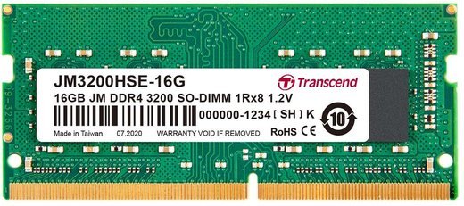 Память оперативная DDR4 16Gb Transcend 3200Mhz CL22 (JM3200HSE-16G) фото