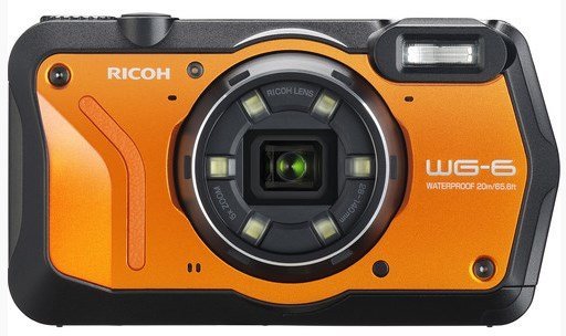 Водонепроницаемый фотоаппарат Ricoh WG-6 GPS оранжевый фото