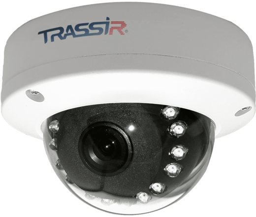 Видеокамера IP Trassir TR-D3121IR1 3.6-3.6мм цветная корп.:белый фото