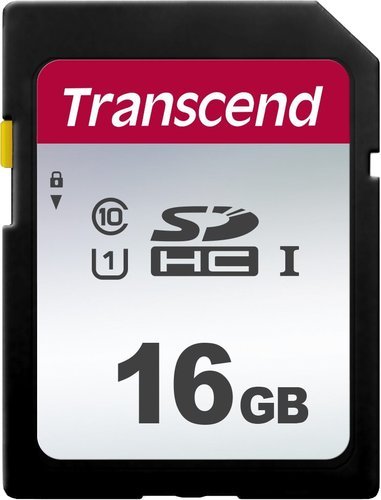 Карта памяти Transcend SDHC 300S Class 10 UHS-I U1 (95/10 MB/s) 16GB фото
