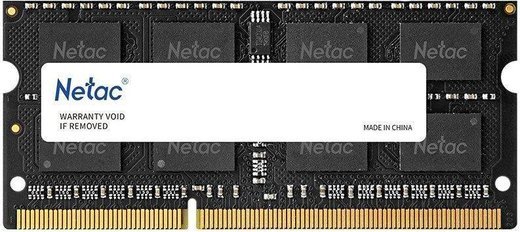 Память оперативная DDR3L SO-DIMM 4Gb Netac 1600MHz CL11 (NTBSD3N16SP-04) фото