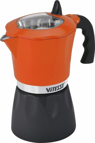 Кофеварка гейзерная эспрессо (6 чашек) Vitesse VS-2643 Оранжевый фото