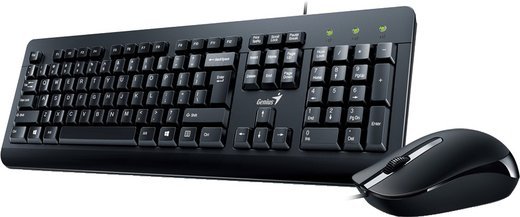 Клавиатура и мышь Genius KM-160, черный фото