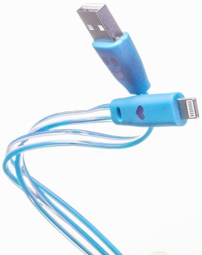 Кабель Prolike USB - 8 pin с индикацией заряда, 1,2 м ( Lightning ) фото