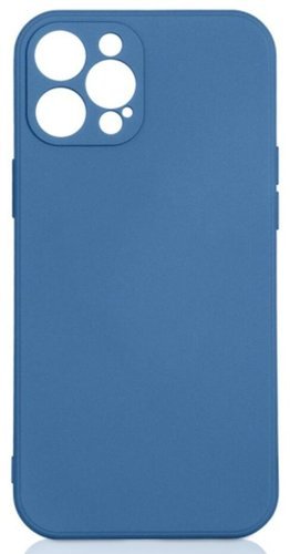 Чехол-накладка для Apple iPhone 14 Pro, синий, с микрофиброй, Redline фото