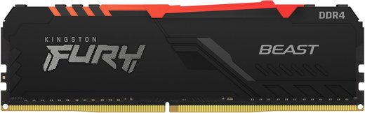 Память оперативная DDR4 8Gb Kingston Fury Beast RGB 3200MHz CL16 (KF432C16BBA/8) фото