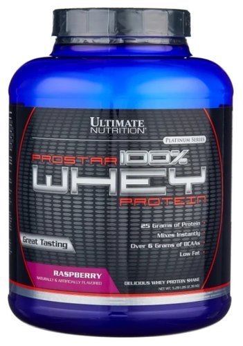 Протеин Ultimate Nutrition Prostar 100% Whey Protein (2390 г) малина фото