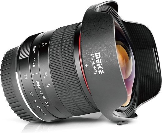 Объектив Meike 8mm F3.5 Fisheye Lens Ultra Wide Angle для MFT фото