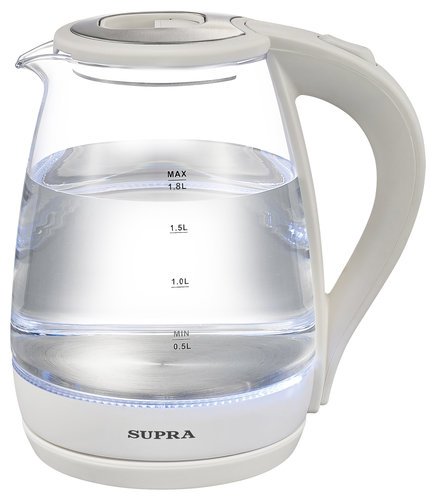 Чайник Supra KES-1878G 1.8л. 1500Вт белый (стекло) фото