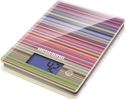 Весы кухонные электронные Redmond RS-736 макс.вес:8кг рисунок/полоски фото