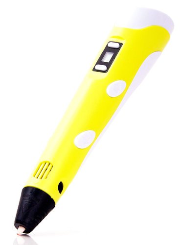 3Д ручка Spider Pen PLUS с ЖК дисплеем 2200Y, желтая фото