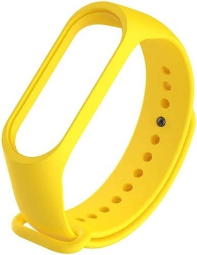 Ремешок силиконовый для Mi Band 4, желтый фото