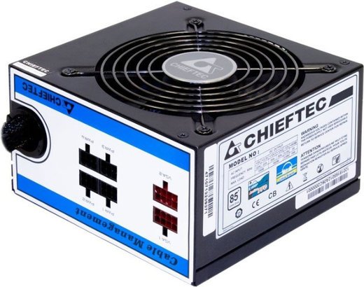 Блок питания Chieftec 750W A-80 ATX-12V V.2.3, PS-2 type, 12cm Fan, PFC, CabManag, Efficiency 85, 230V ONLY фото