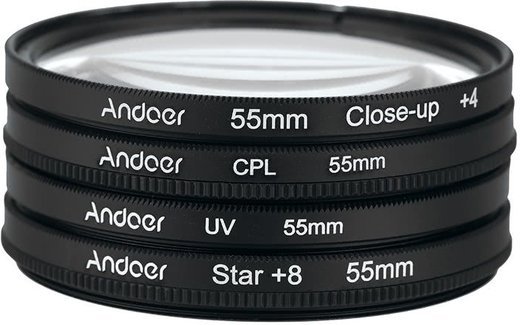 Набор фильтров Andoer 55mm 4шт фото