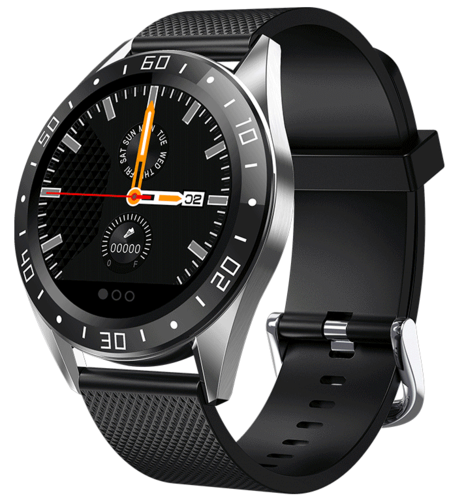 Умные часы Bakeey GT105, силиконовый ремешок, черный фото