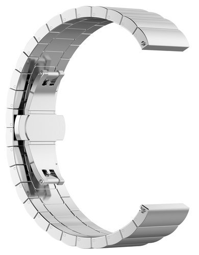 Ремешок Bakeey для часов Amazfit Pace/Stratos, нержавеющая сталь, серебро, 22 мм фото