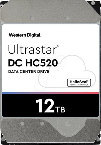 Жесткий диск HDD 3.5" WD Ultrastar DC HC520 12Tb (HUH721212ALE604) фото