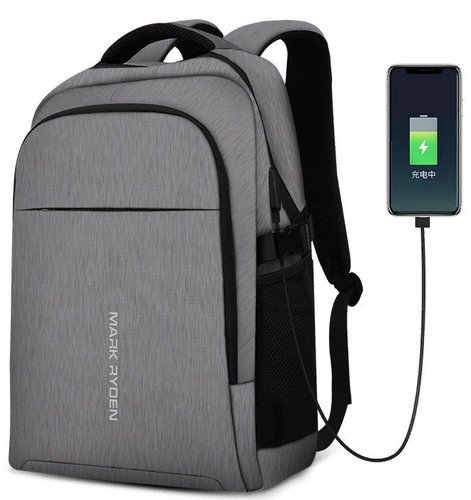 Рюкзак Mark Ryden MR9191 для ноутбука с USB зарядкой, серый фото