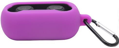 Силиконовый беспроводной чехол Bakeey для Qcy T1, фиолетовый фото