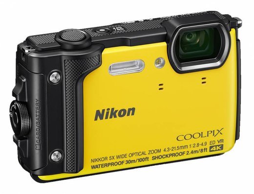 Цифровой фотоаппарат Nikon Coolpix W300 желтый фото