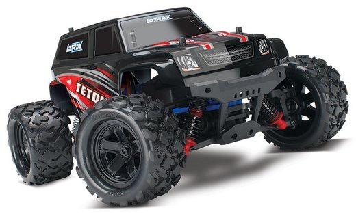 Радиоуправляемая модель Traxxas LaTrax Teton 1/18 4WD, черно-красная фото