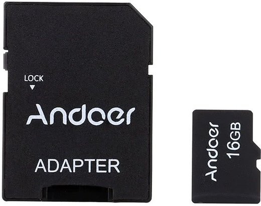 Карта памяти Andoer 16GB Class 10 TF Card + адаптер + считыватель карт USB фото