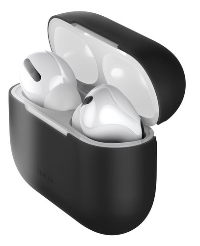 Чехол Baseus для хранения наушников Apple Airpods 3 / Airpods Pro, толщина 0.8 мм, черный фото