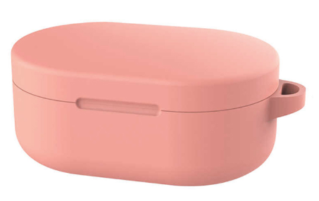 Чехол силиконовый для наушников Xiaomi Redmi AirDots, розовый фото