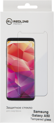 Защитное стекло для Samsung Galaxy A50 Full Screen черный, Redline фото