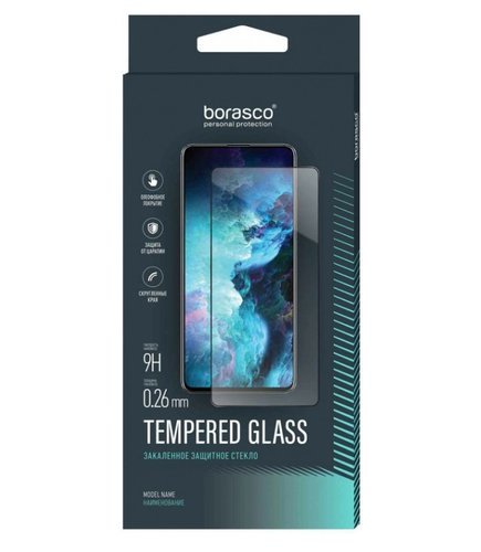 Защитное стекло для TECNO Pova 5 Full Glue черный, BoraSCO фото