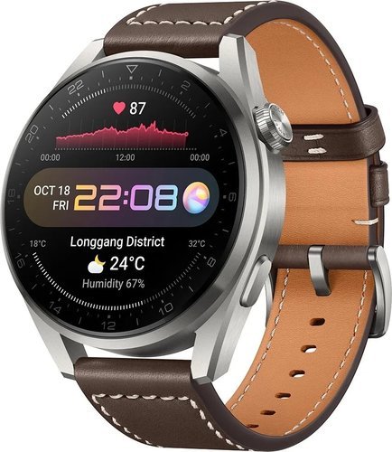 Умные часы Huawei Watch 3 GALILEO-L11 (GLL AL-04), сталь/коричневый фото