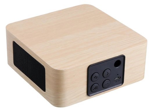 Портативный деревянный динамик Bluetooth Q1A, желтый фото