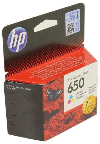 Картридж струйный HP 650 CZ102AE многоцветный (200стр.) для HP DJ IA 2515/2516 фото