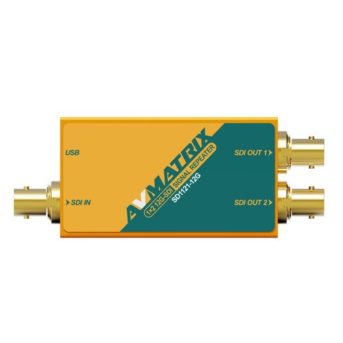 Усилитель-распределитель AVMATRIX SD1121-12G 1×2 12G-SDI с восстановлением тактовой частоты фото
