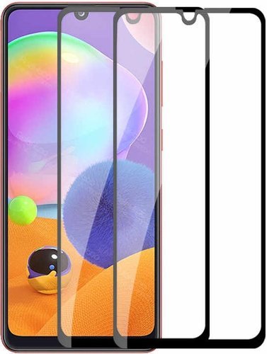 Защитное стекло для Samsung Galaxy A31 Full Screen Full Glue черный, BoraSCO фото