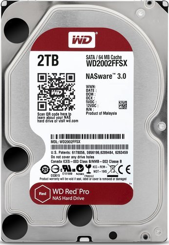 Жесткий диск HDD 3.5" WD Red Pro 2Tb (WD2002FFSX) фото