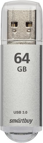 Флеш-накопитель Smartbuy V-Cut USB 3.0 64GB, серебряный фото