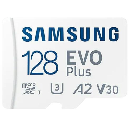 Карта памяти Samsung microSDXC EVO Plus Class10 UHS-I U3 (130MB/s) 128GB + ADP (EU) фото