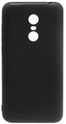Чехол для смартфона Xiaomi Redmi 5 Plus, Glance, силиконовый матовый софт-тач (черный), TFN фото