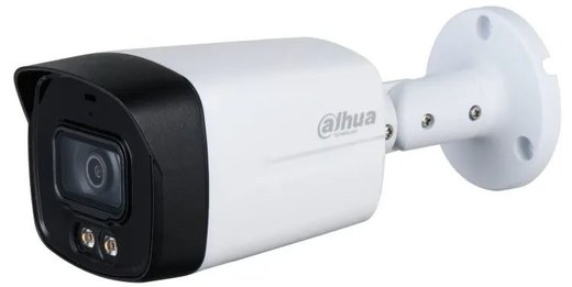 Камера видеонаблюдения Dahua DH-HAC-HFW1239TLMP-LED-0360B 3.6-3.6мм HD-CVI цветная корп.:белый фото